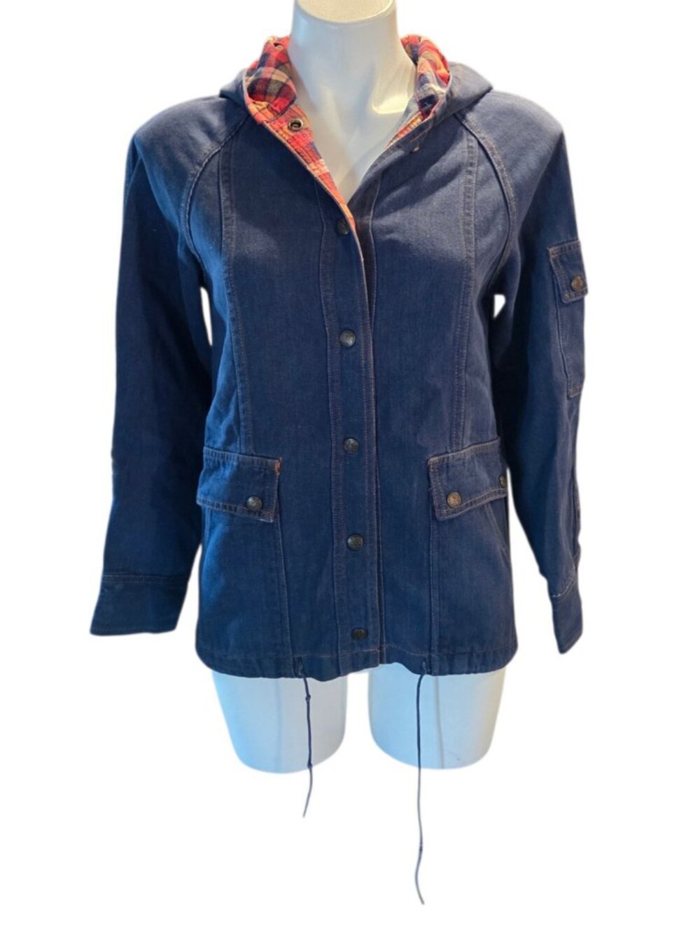 Vintage Valley Co Women's Denim Chore Jacket Size Medium 100% Cotton